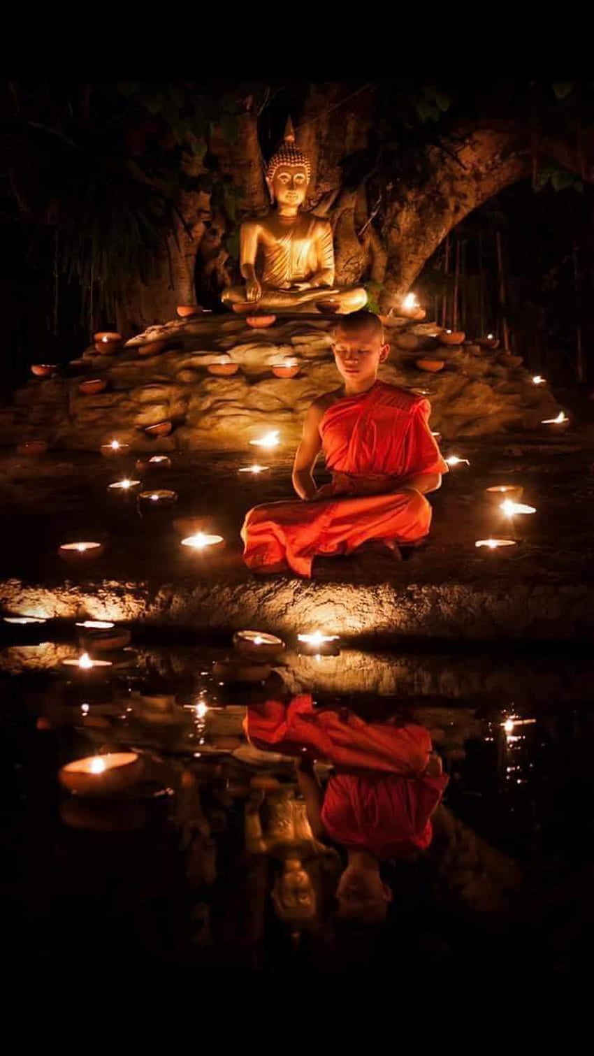 Nilarun Manna na . Medytacja mnicha, mnich buddyjski, mnich chiński Tapeta na telefon HD