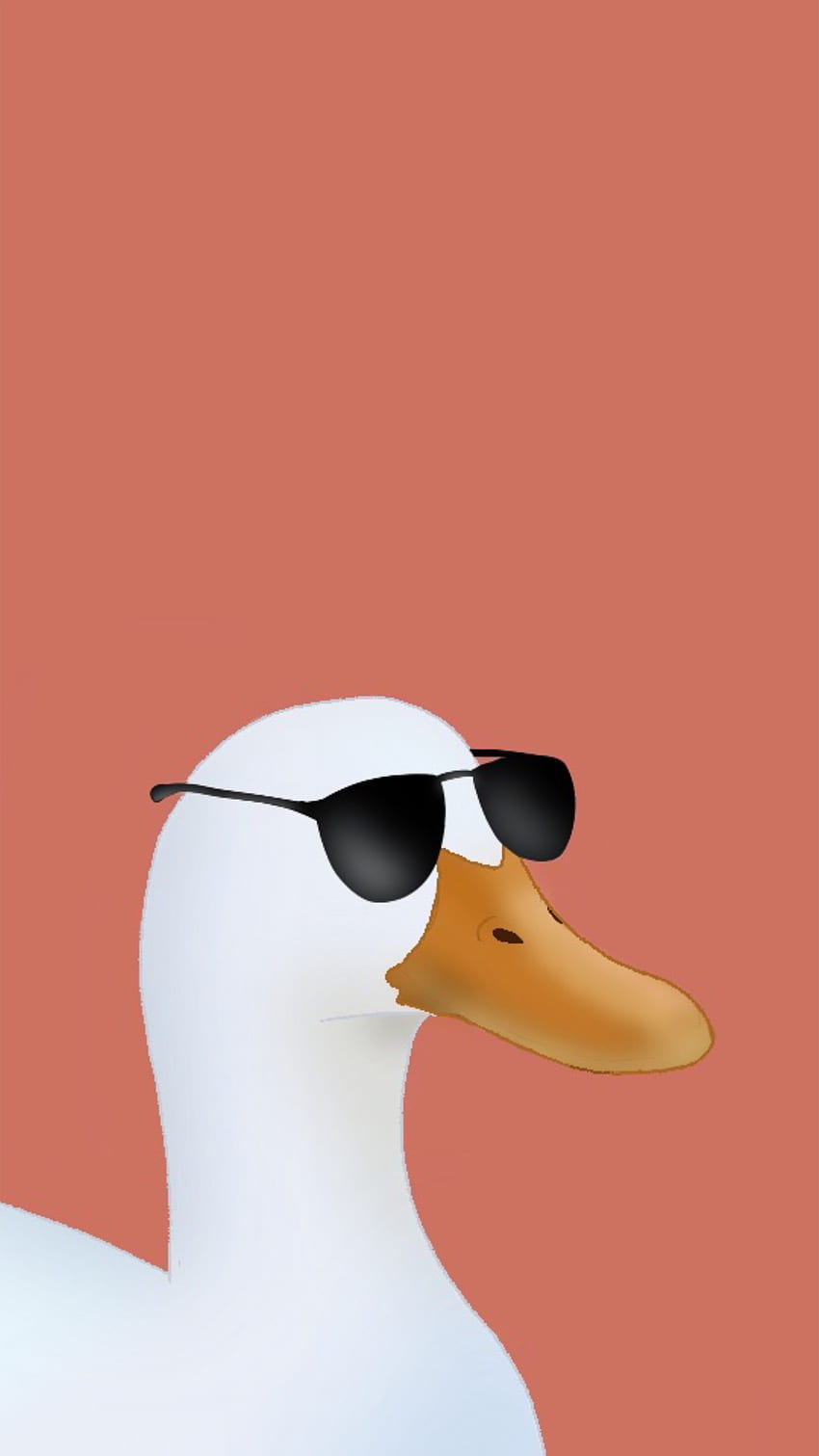 Bebek dengan kacamata hitam, nyaman, binatang, lucu wallpaper ponsel HD