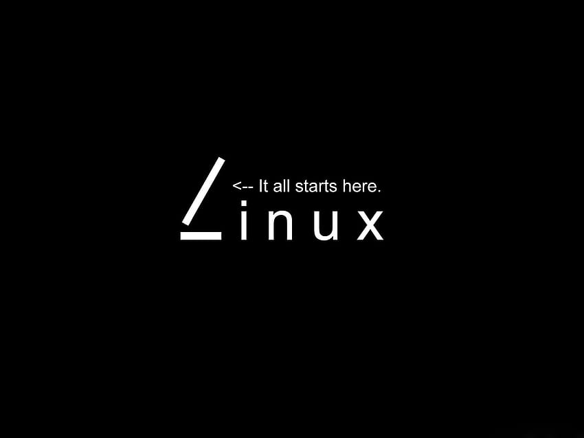 Страхотен фон на Linux. Забавен Linux, черен Linux HD тапет