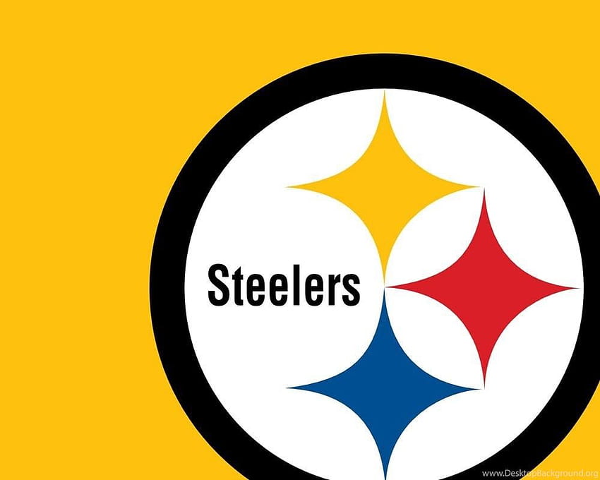 steelers logo yellow background