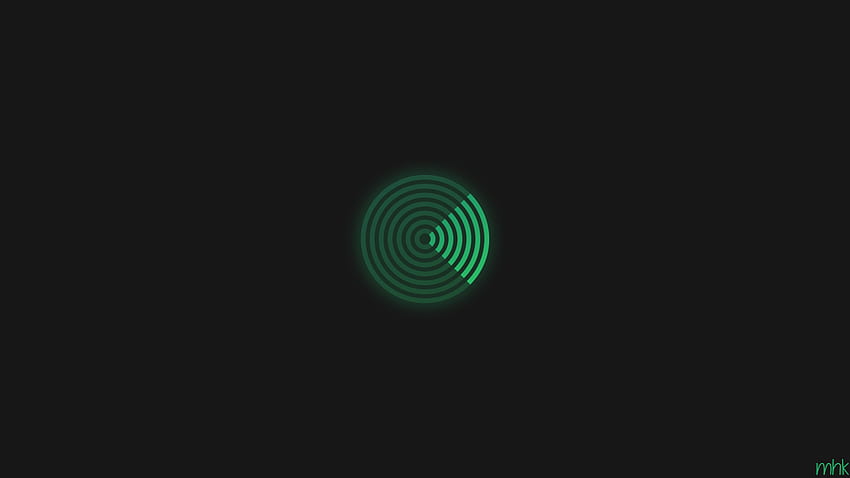 Minimalism Green Dark Radar Circle Simple Background - Resolution:, Dark Green Minimalist HD wallpaper