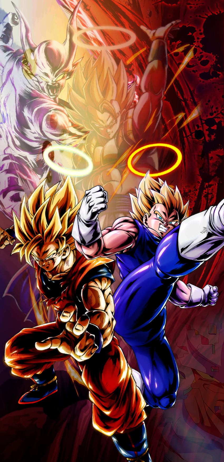 Figured I'd give it a shot at a with some of the legends, Gogeta and Vegito HD phone wallpaper