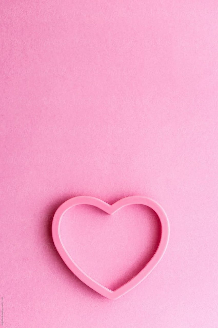 Heart Shape Pink, Light Pink Heart HD phone wallpaper