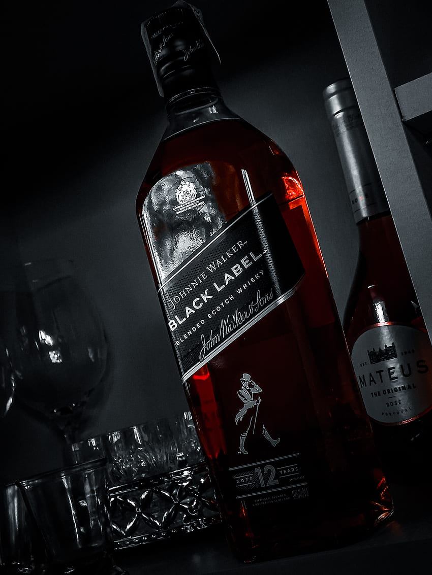 Black Label, Jack Daniels, Whisky, rotes Etikett HD-Handy-Hintergrundbild