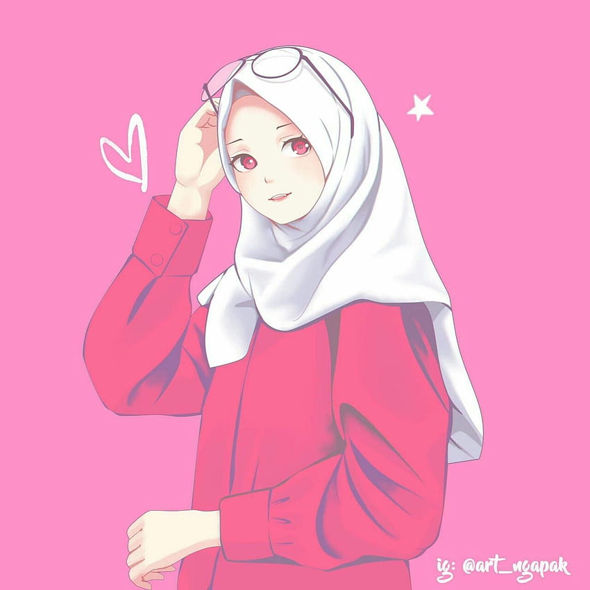 idee muzułmańskie. anime muzułmańskie, islamska kreskówka, kreskówka hidżab Tapeta na telefon HD