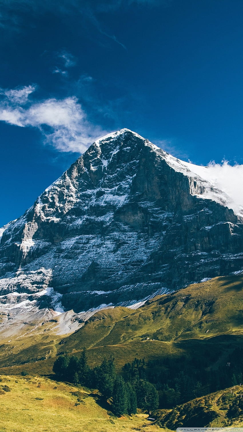 Eiger Mountain, Grindelwald, Switzerland Landscape ❤ HD phone wallpaper