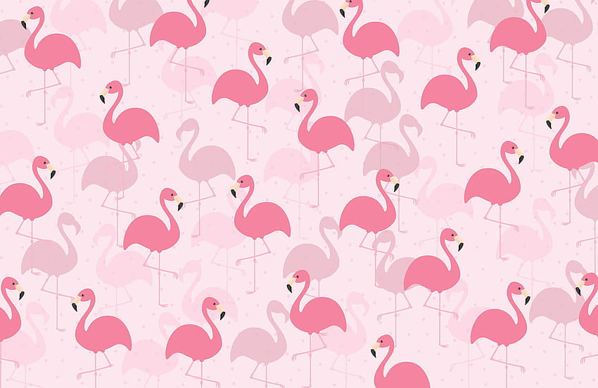 Fancy Flamingo Mural, Christmas Flamingo HD wallpaper