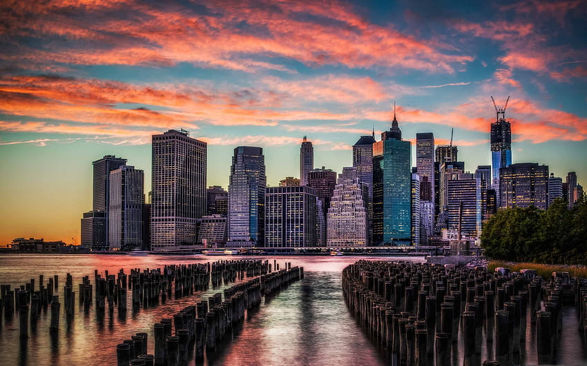 Sunset Nyc, Brooklyn Sunset HD wallpaper | Pxfuel