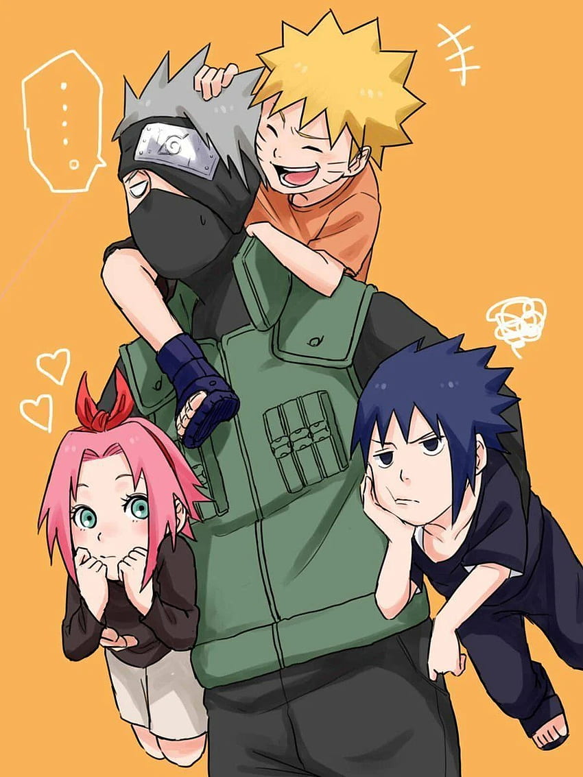 Дете вълк - Глава тринадесета: Отборни седем изпитания. Naruto sasuke sakura, Naruto shippuden sasuke, Naruto teams, Cute Team 7 Naruto HD тапет за телефон