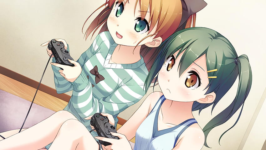 Two girls anime play video games , Anime Playing Games HD wallpaper | Pxfuel