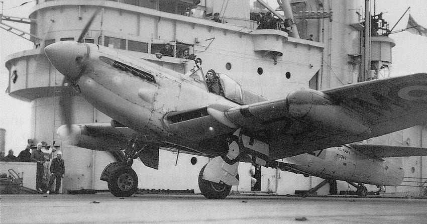 Fairey Firefly Mk IV, Prop, Fighter, WWII, Carrier Sfondo HD