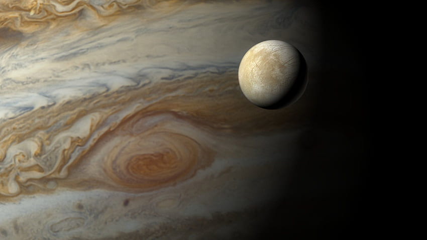 La Nasa découvre d'éventuels panaches d'eau sur la lune de Jupiter, Europa Moon Fond d'écran HD