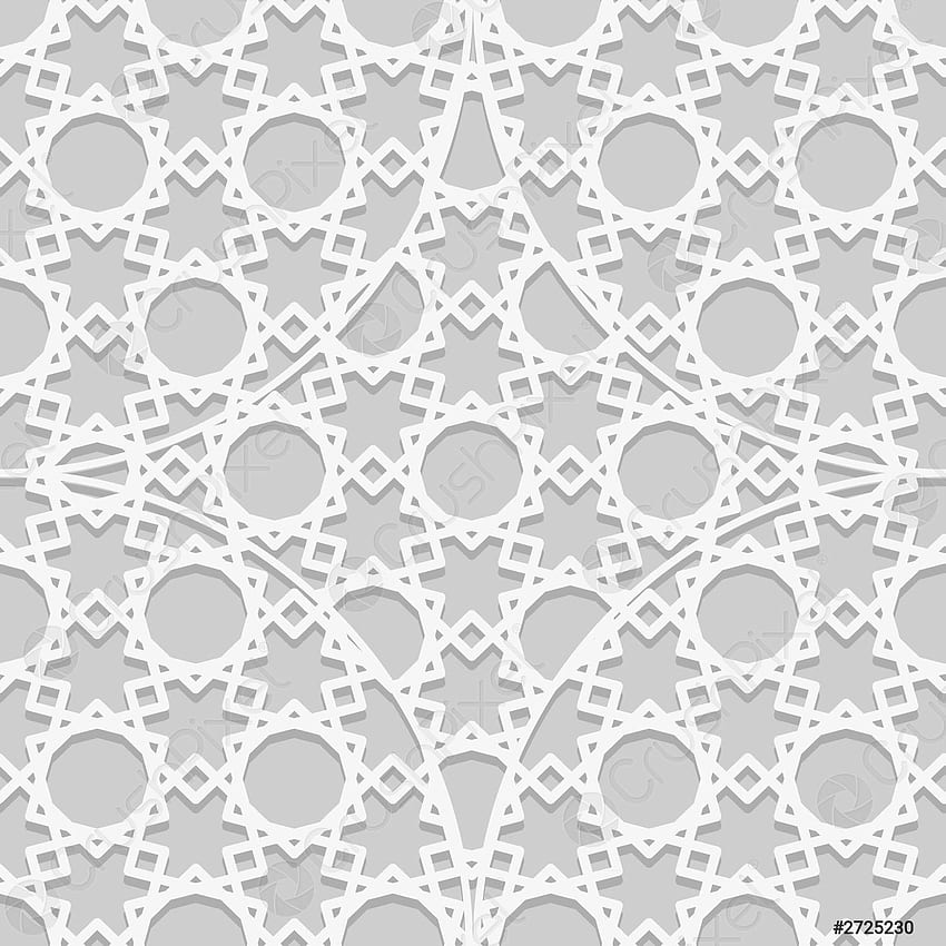 Arabisches nahtloses Muster Islamischer Texturhintergrund Geometrische muslimische Ornamentkulisse, islamisches Weiß HD-Handy-Hintergrundbild