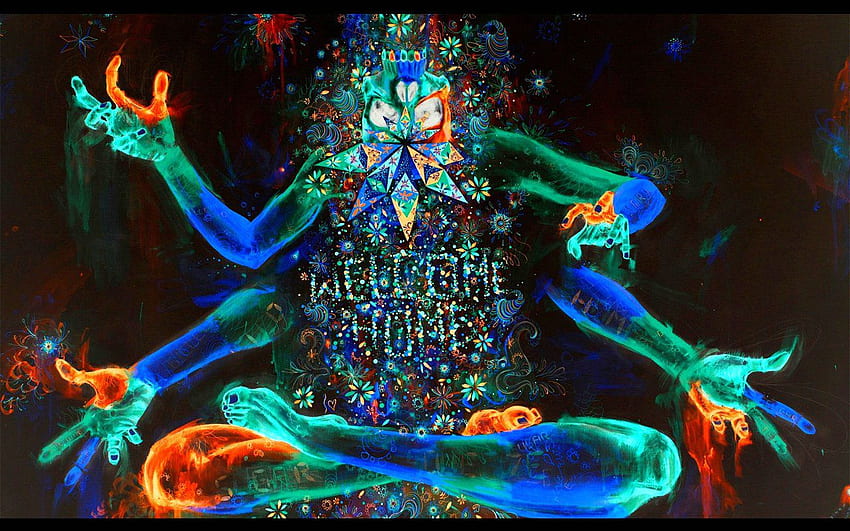 Psychedelic and Background, Trippy House HD wallpaper