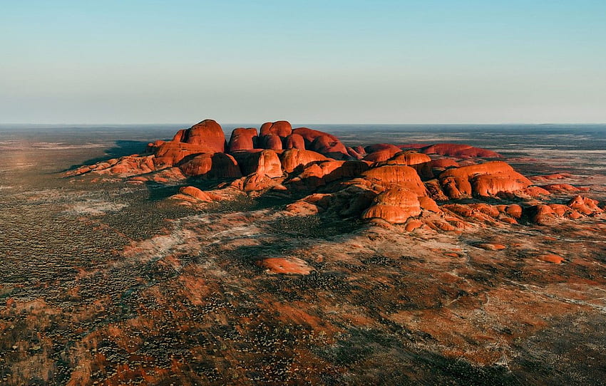 Morning, Australia, Australia, Uluru Kata Tjuta National Park, Kata Tjuta, Mount Olga For , Section пейзажи, Ayers Rock HD wallpaper
