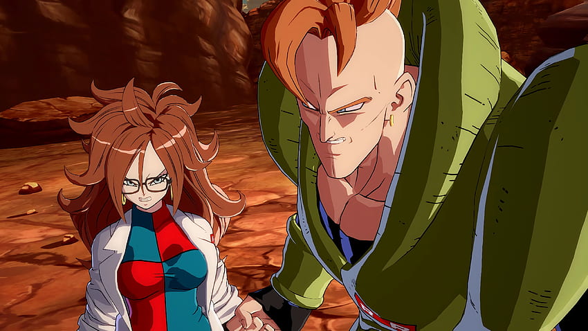 Android 16 and roid 21 Dragon Ball Fighterz HD wallpaper