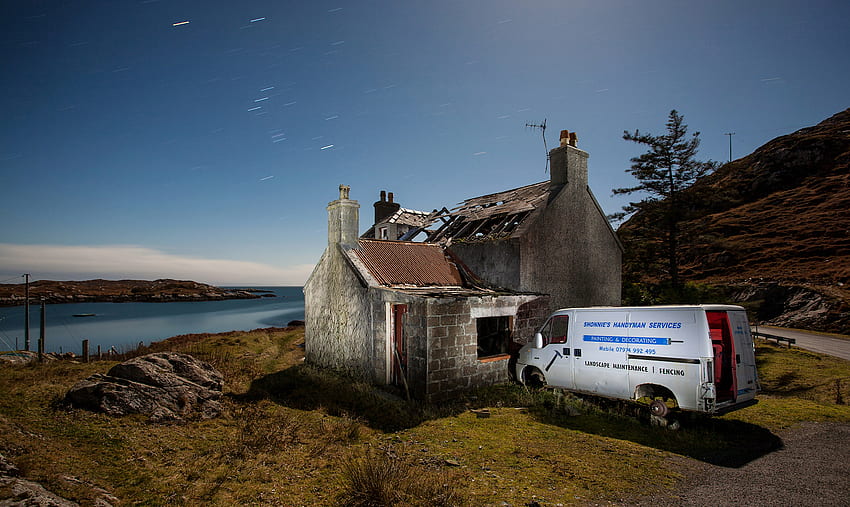 Tin Walls And Technicolor: Abandoned Houses of the Hebrides HD wallpaper