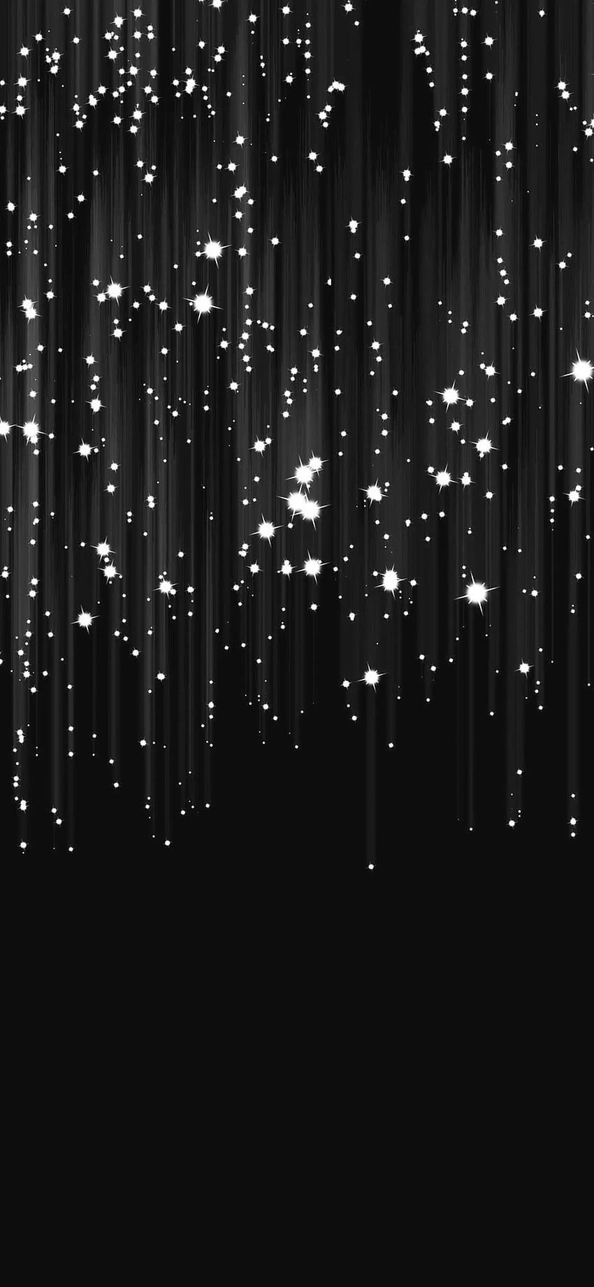 iPhone 8 . chuva de meteoros star dark, Black Stars Papel de parede de celular HD