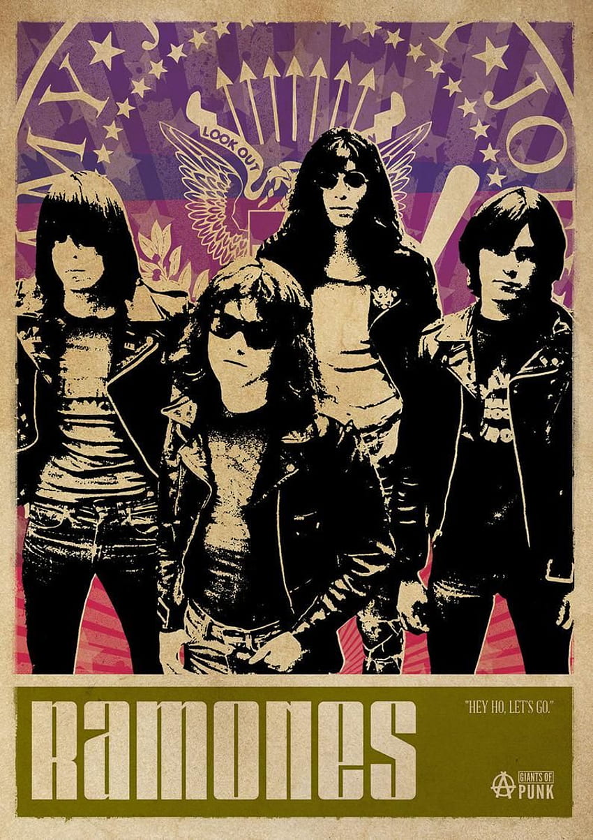 Cartel de arte punk von Ramones. Etsy. Punkposter, Punkbandposter, Bandposter HD-Handy-Hintergrundbild