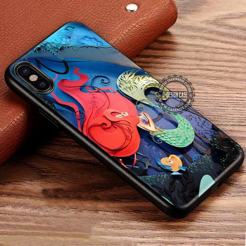 Papercraft iPhone 3D Art Paper Ariel the Little Mermaid iPhone X 8 HD phone wallpaper
