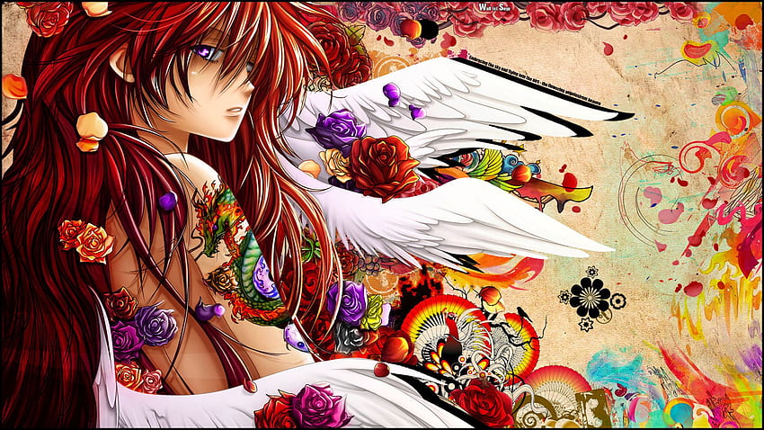 Anime Girl Tattoo, Yakuza Anime HD wallpaper
