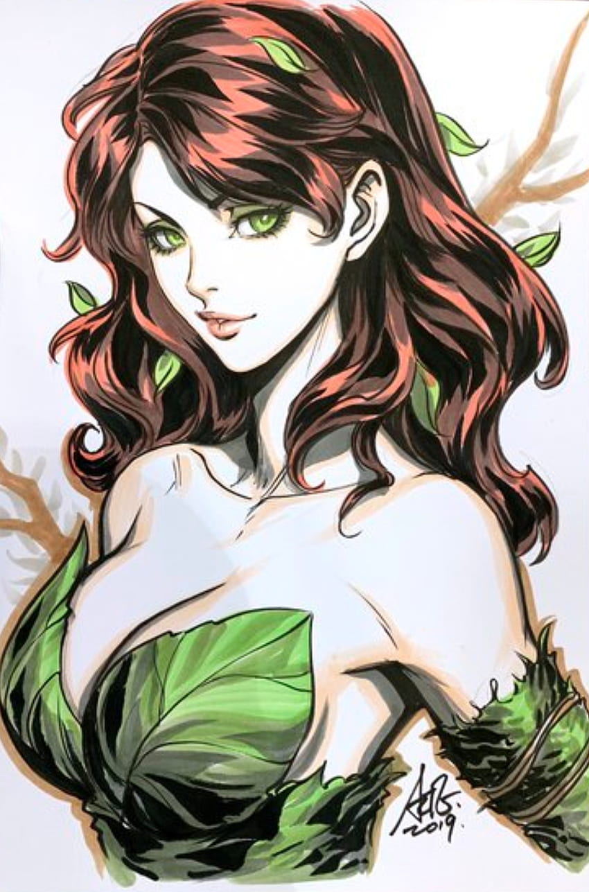 Poison Ivy Gotham Cartoon Page 1 HD phone wallpaper