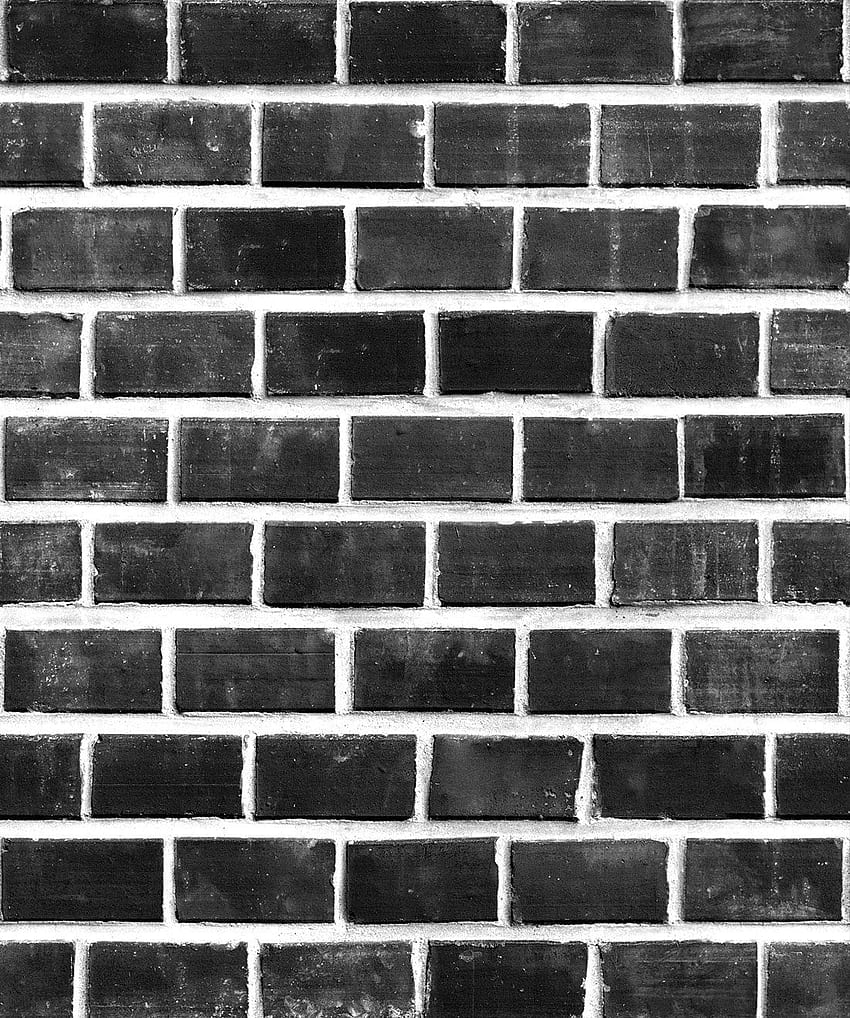 Lubeck Bricks • Exposed Black Bricks • Milton & King, Black and White Brick HD phone wallpaper