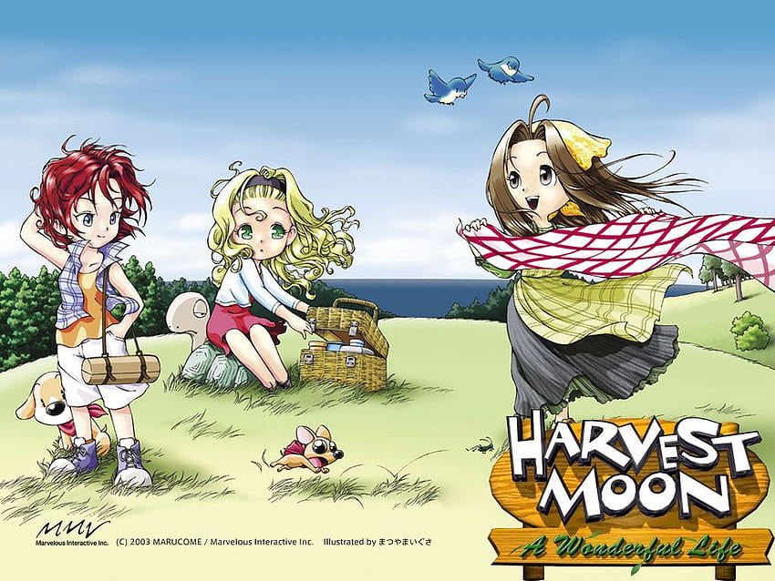 mightve posted this. Harvest Moon <3. Harvest HD wallpaper