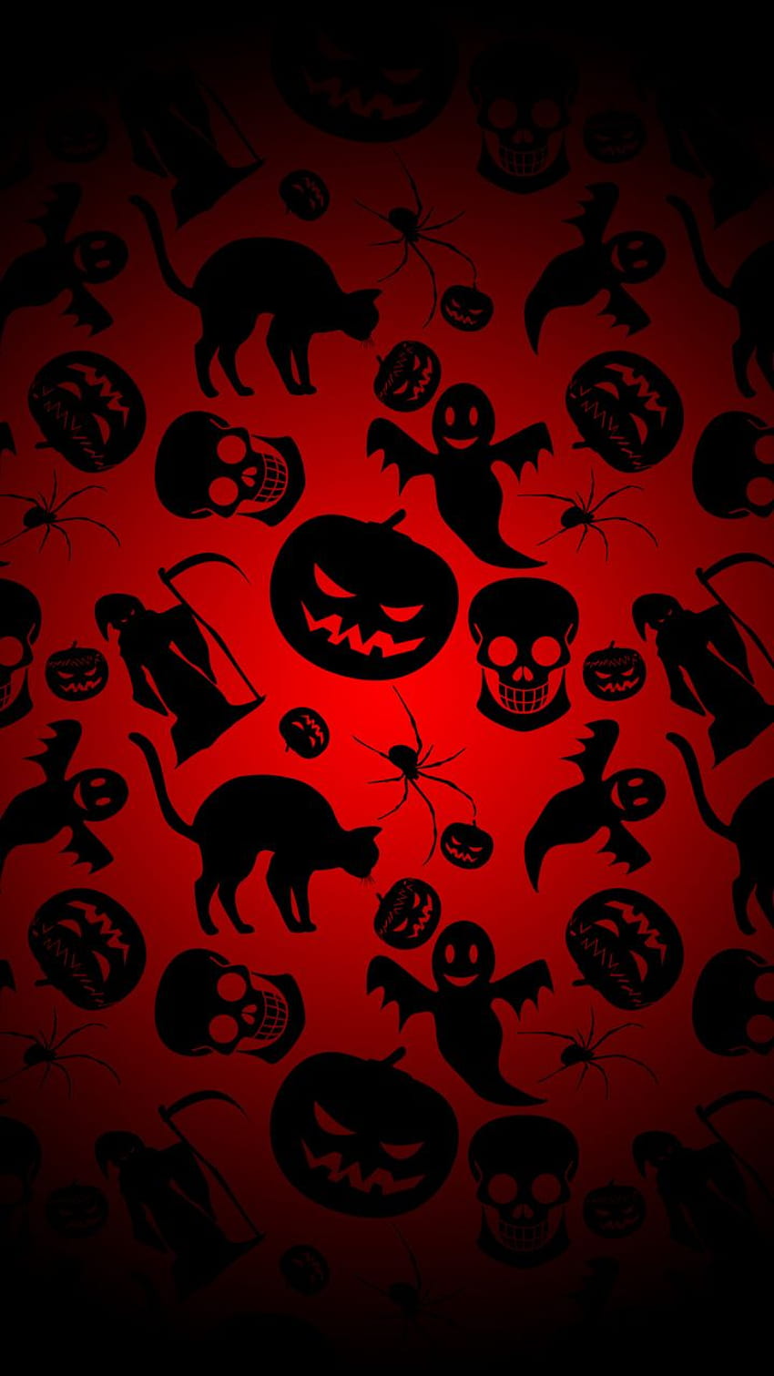 Dark Halloween pattern Mobile 20567 HD phone wallpaper