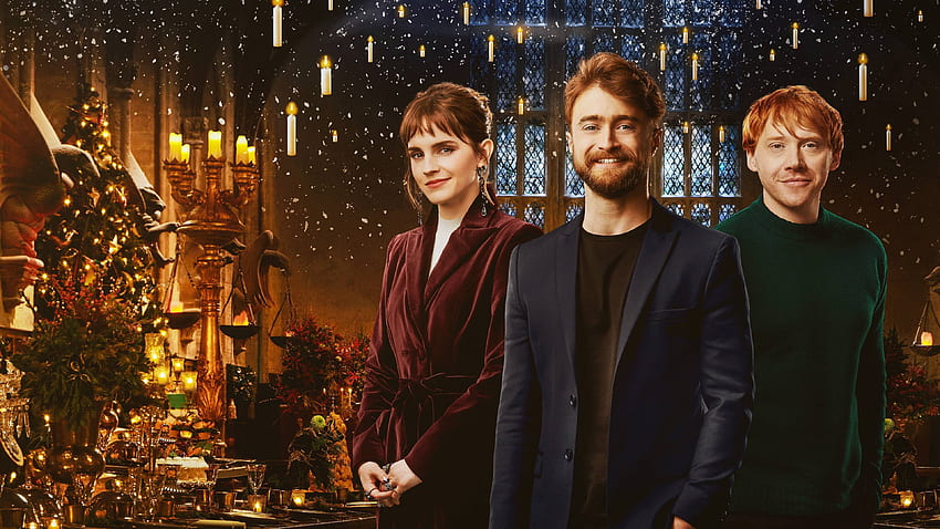 Daniel Radcliffe Emma Watson Rupert Grint Harry Potter 20th Anniversary Return to Hogwarts HD wallpaper