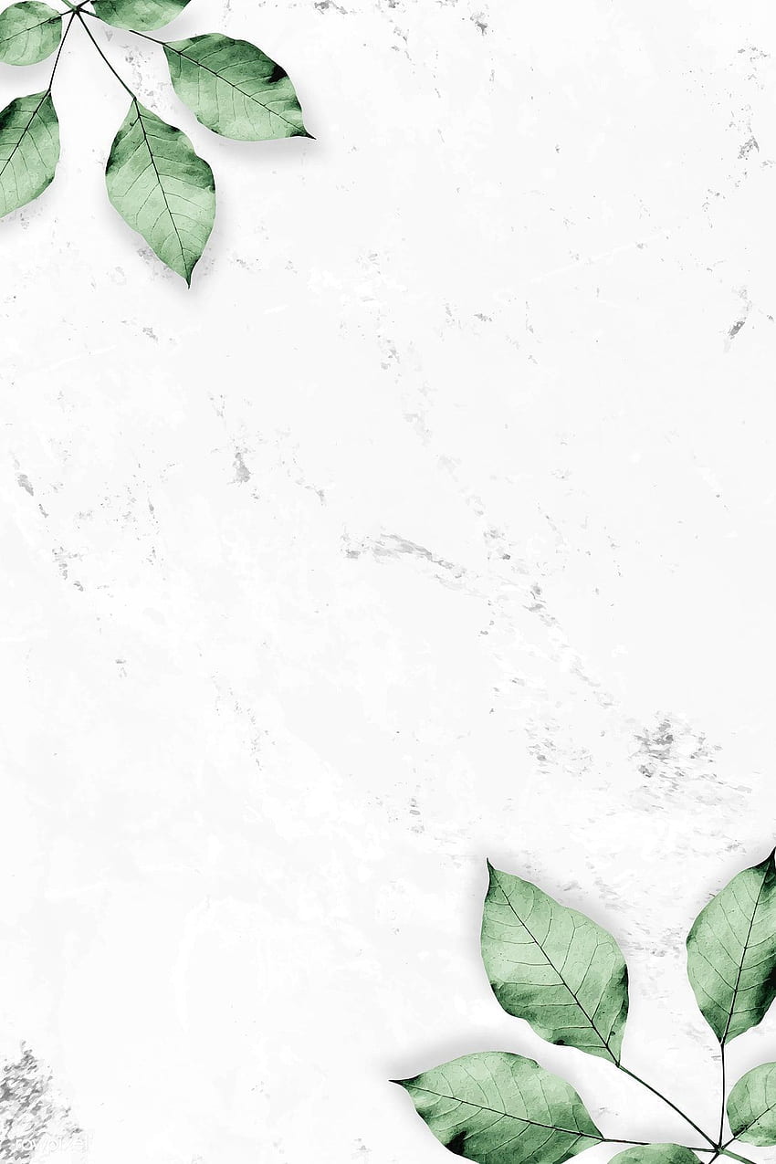 premium vector of Foliage pattern on marble textured background. Textured background, Marble texture, Flower background, Leaves Texture HD phone wallpaper