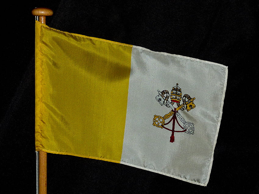 Innerstaatliches Protokollamt der Bundesregierung - Informationen zu Flaggenaushängen, Vatikanflagge HD-Hintergrundbild