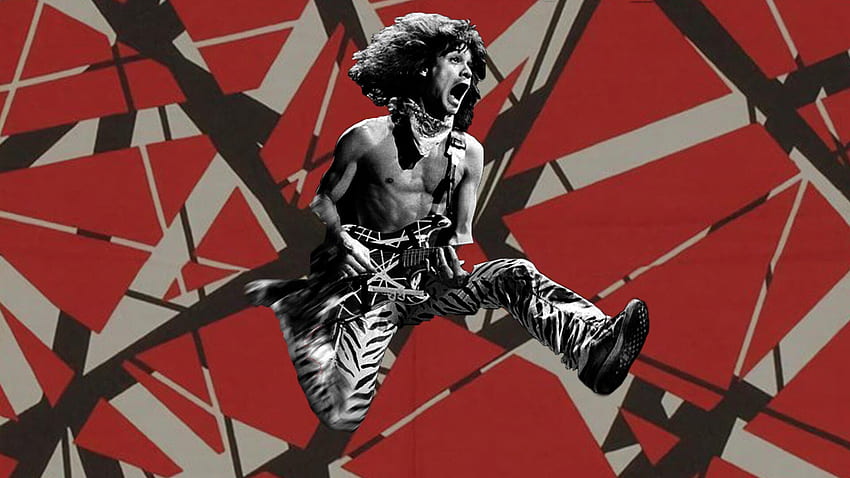 Van Halen verliert seinen Kampf gegen den Krebs, als er im Alter von 65 Jahren stirbt, Eddie Van Halen Art HD-Hintergrundbild