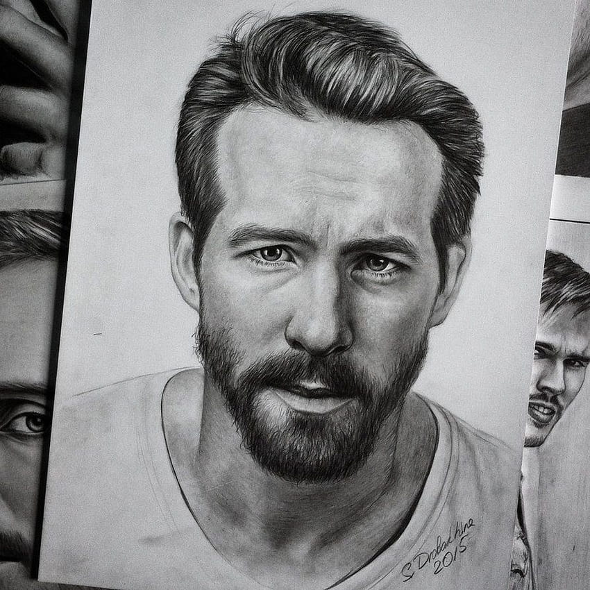 MaasArt - A bit of Christmas fun - I did this drawing of @vancityreynolds  for my eldest daughter who is a huge fan of his. She said “Ryan Reynolds  and mistletoe” when