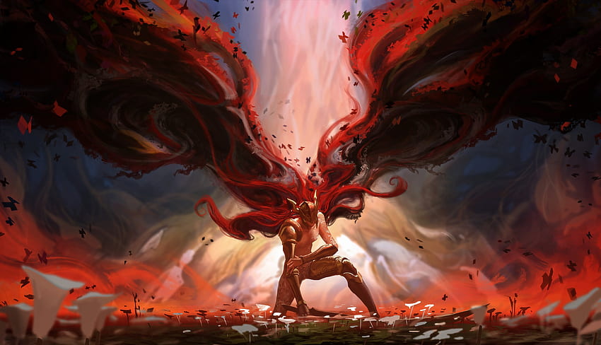 Elden Ring, Engel mit roten Flügeln, Fantasie HD-Hintergrundbild