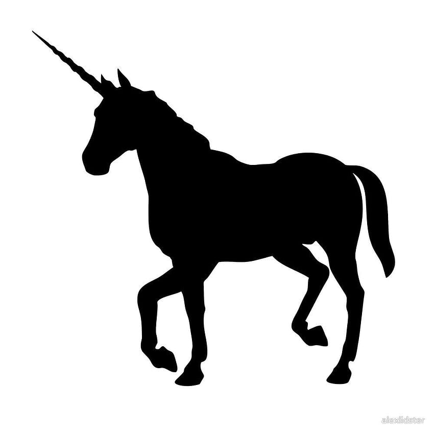 Black Unicorn Silhouette Quot Alexlidster Redbubble. back drops HD phone wallpaper