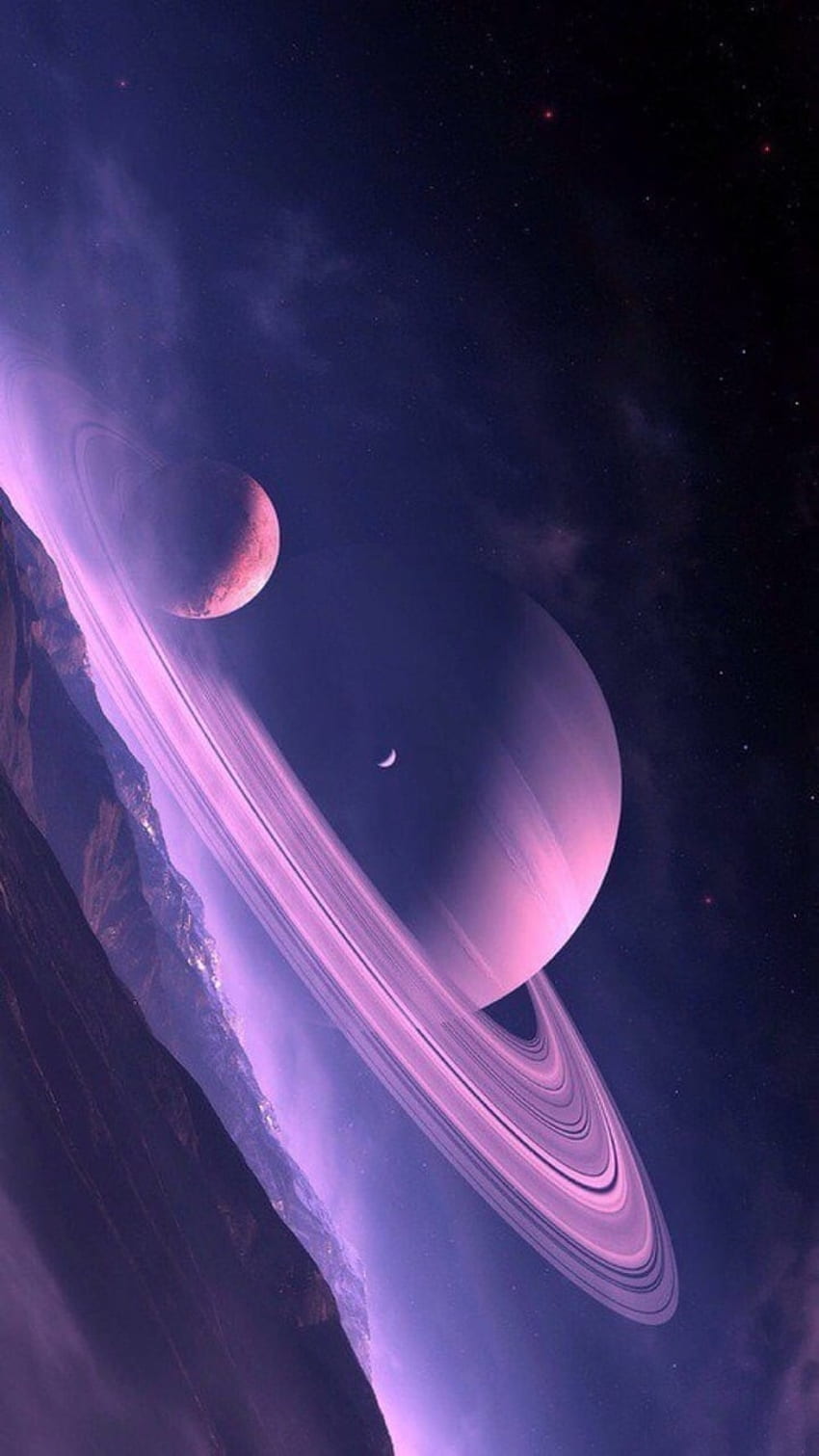 記事 - 紫色の美的空間、宇宙空間の美学 HD電話の壁紙