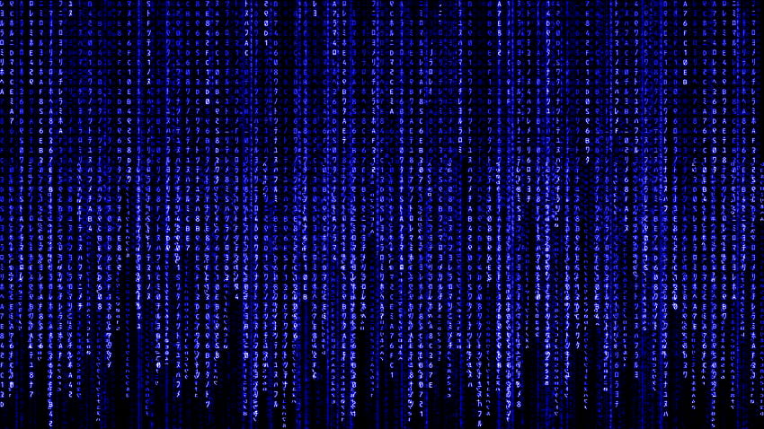 Blue Matrix Background Is . Test. , Matrix Code HD wallpaper