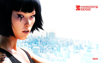 2520x1080] I made an ultra-wide Mirror's Edge wallpaper of old Faith, and  new Faith. • /r/wallpapers