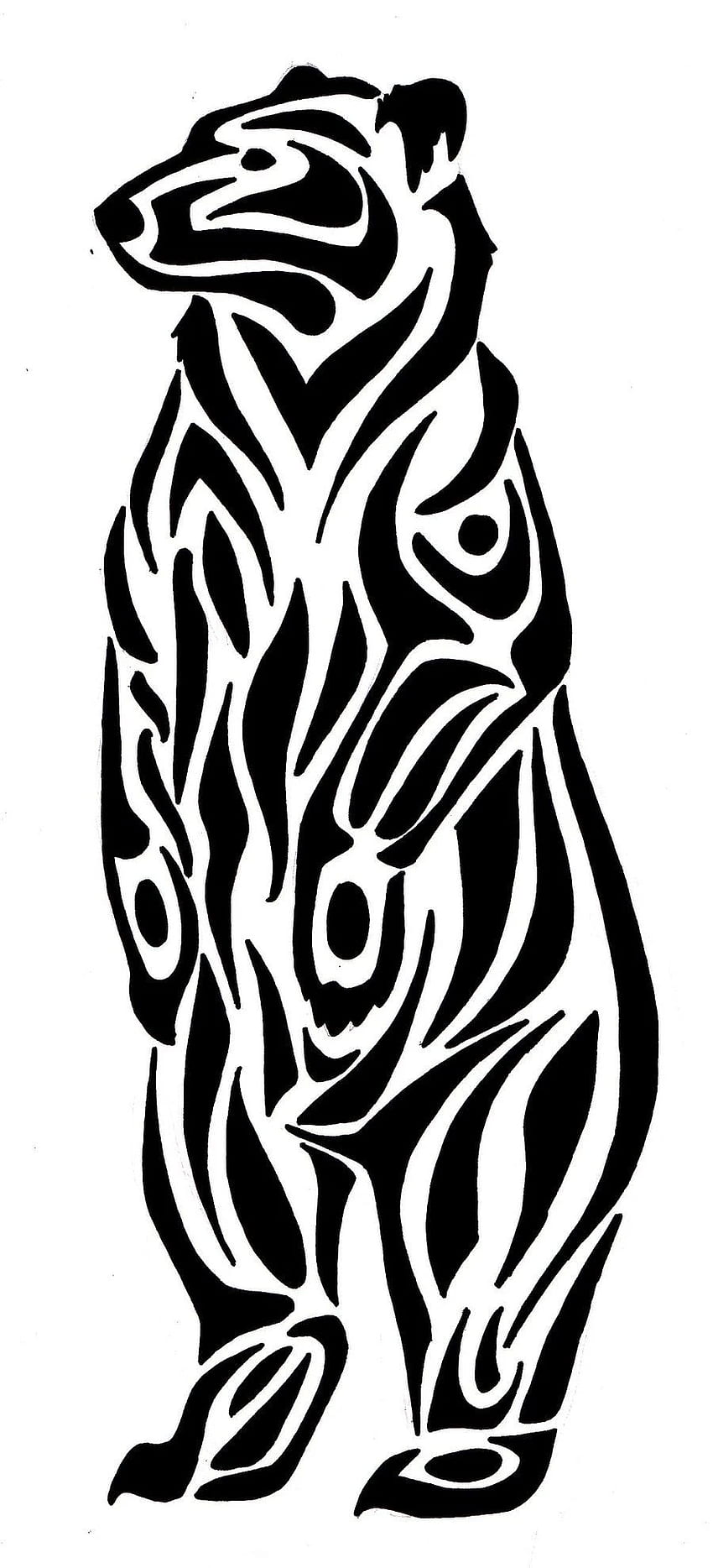 stojący niedźwiedź. do użytku osobistego, Cool Native American Bear Tapeta na telefon HD