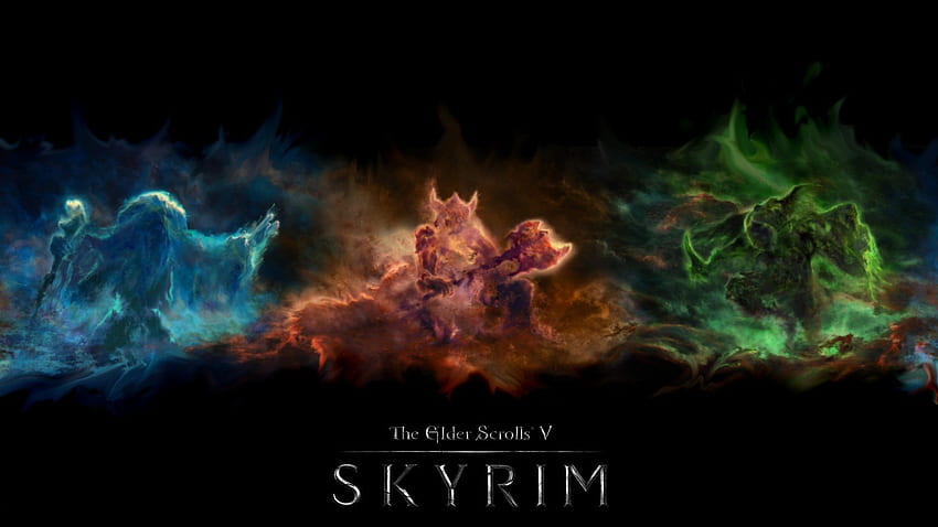 Skyrim Skills - Skyrim Mage Warrior Thief - & Background HD wallpaper