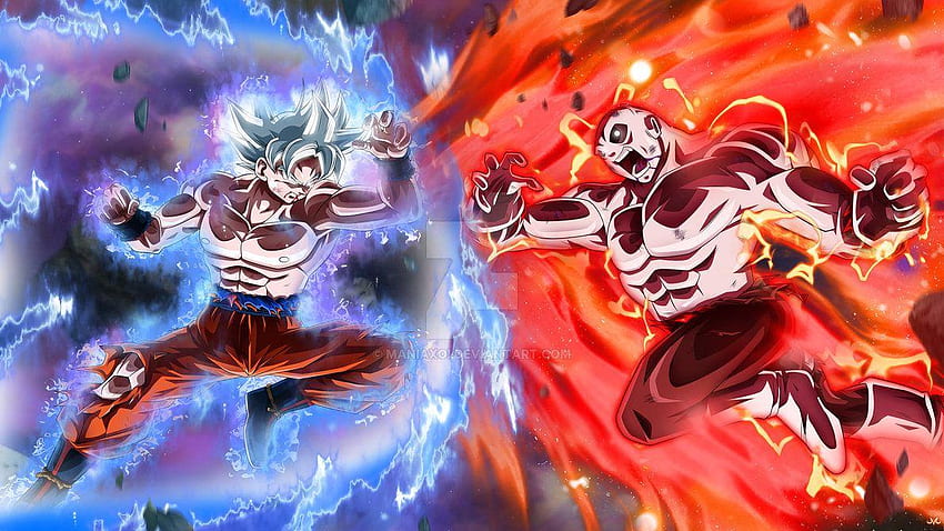 Goku MUI Vs Full Power Jiren, Goku and Vegeta vs Jiren HD wallpaper