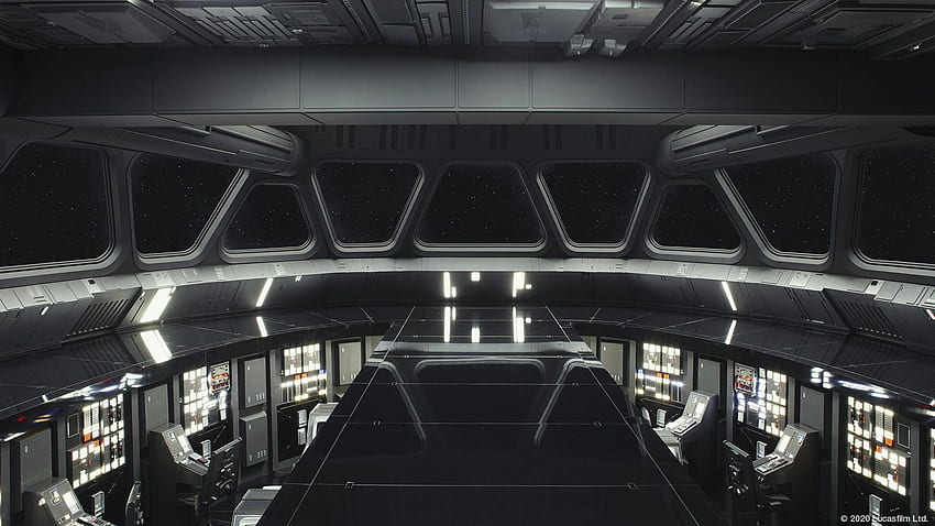Най-добър фон за увеличение на Star Wars за виртуални срещи - Den of Geek, Inside Death Star HD тапет