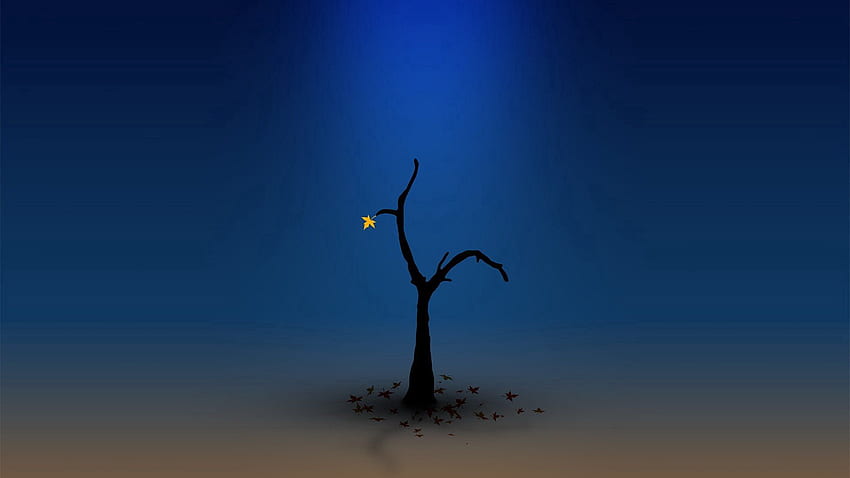 Vektor, Dunkel, Holz, Baum, Einsamkeit HD-Hintergrundbild