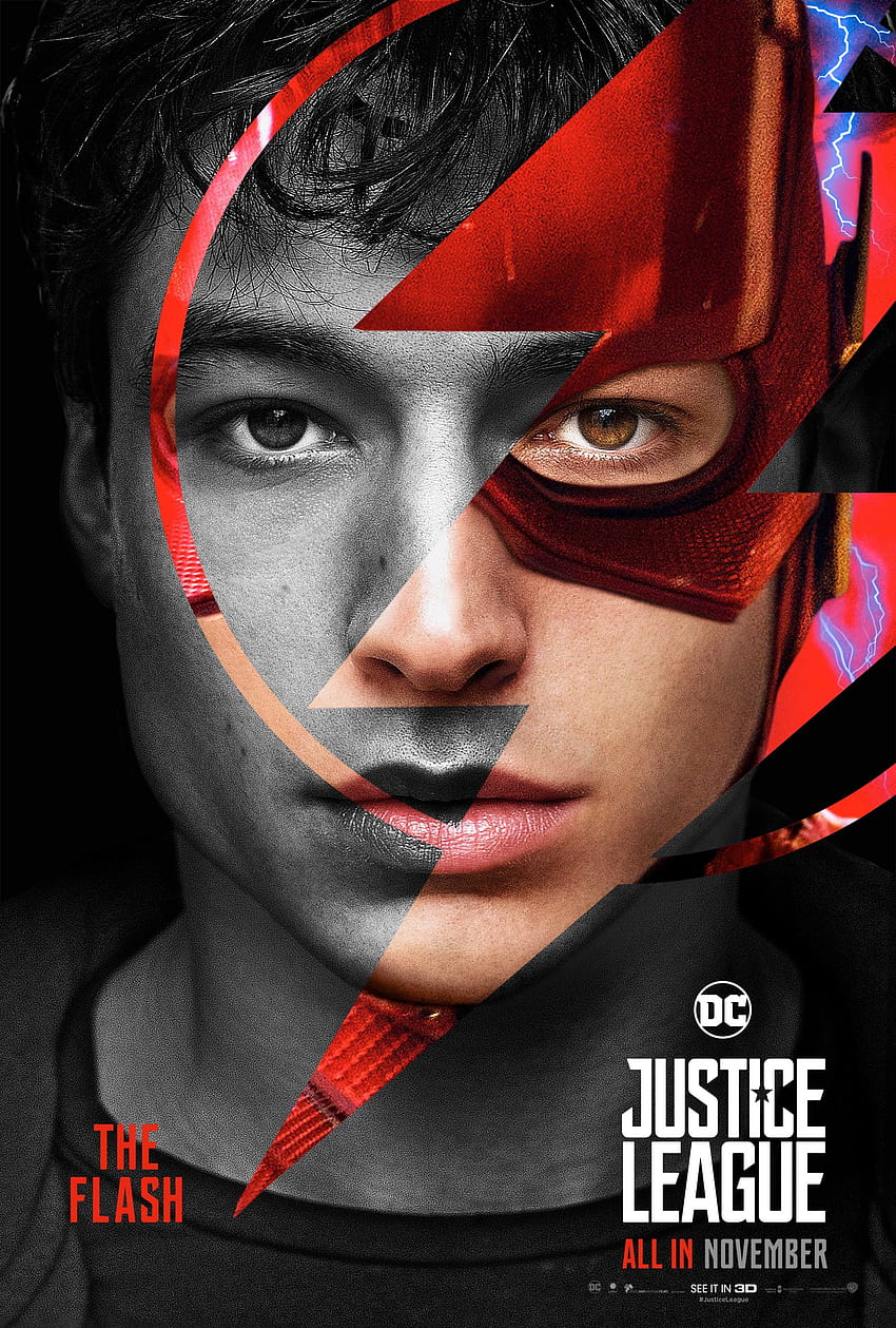 Лигата на справедливостта Филм Лигата на справедливостта (2017) Плакат - Светкавицата HD тапет за телефон