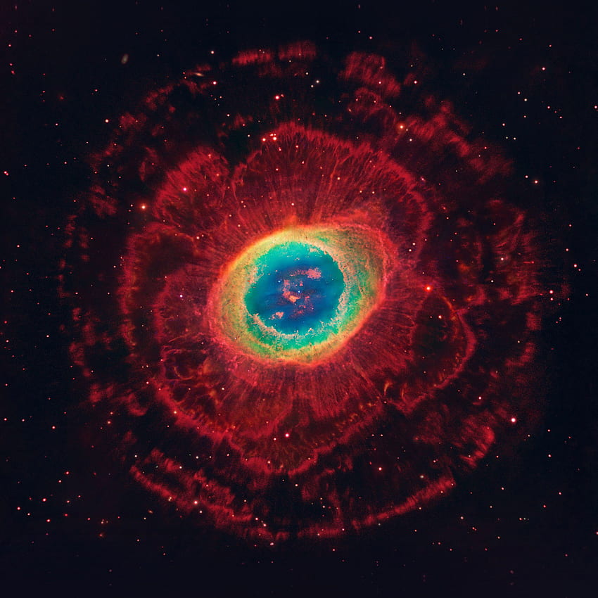 Spazio Aurora Nebula Star Red Dark Night, Nebulosa Nera Sfondo del telefono HD