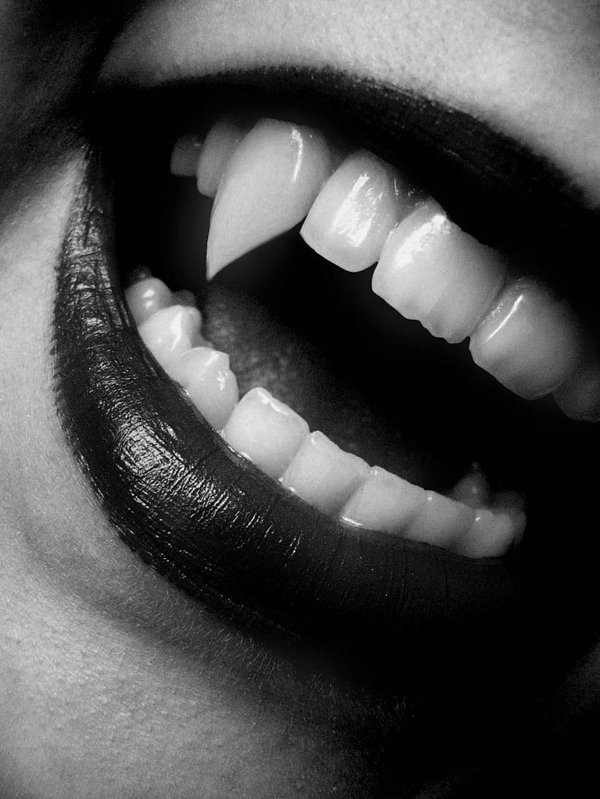 Вампир, вампирски зъби HD тапет за телефон