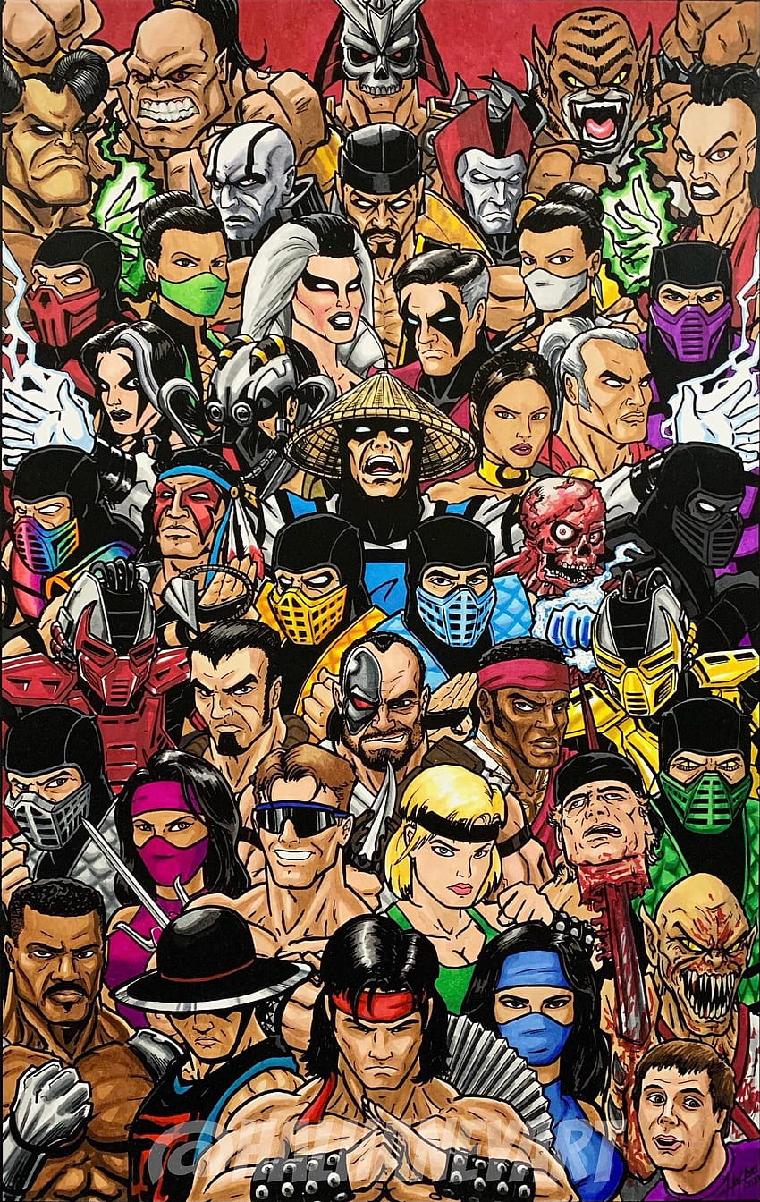 แฟน ๆ Mortal Kombat ทุกคน นี่คือสิ่งที่ฉันมีในฐานะ ก. : R MortalKombat นินจาแห่งมนุษย์คอมแบท วอลล์เปเปอร์โทรศัพท์ HD