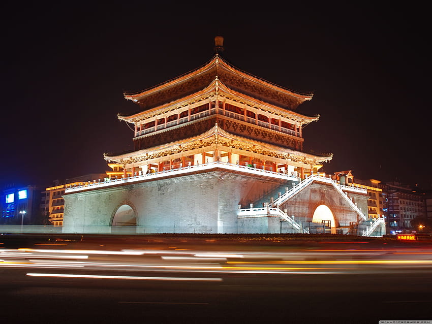 Bell Tower Of Xian, Chiny ❤ dla Ultra, japońskiego dzwonka Tapeta HD