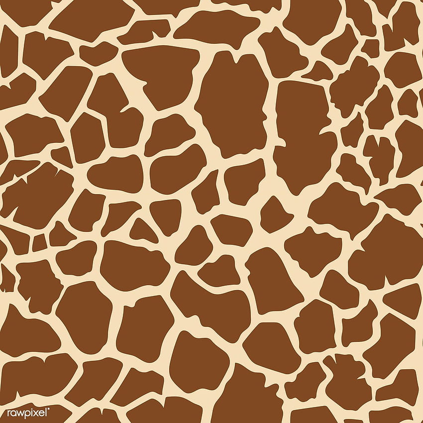 Безшевен вектор с модел на кожа на жираф. / манотанг. Животински принт, фон с животински принт, вектор HD тапет за телефон